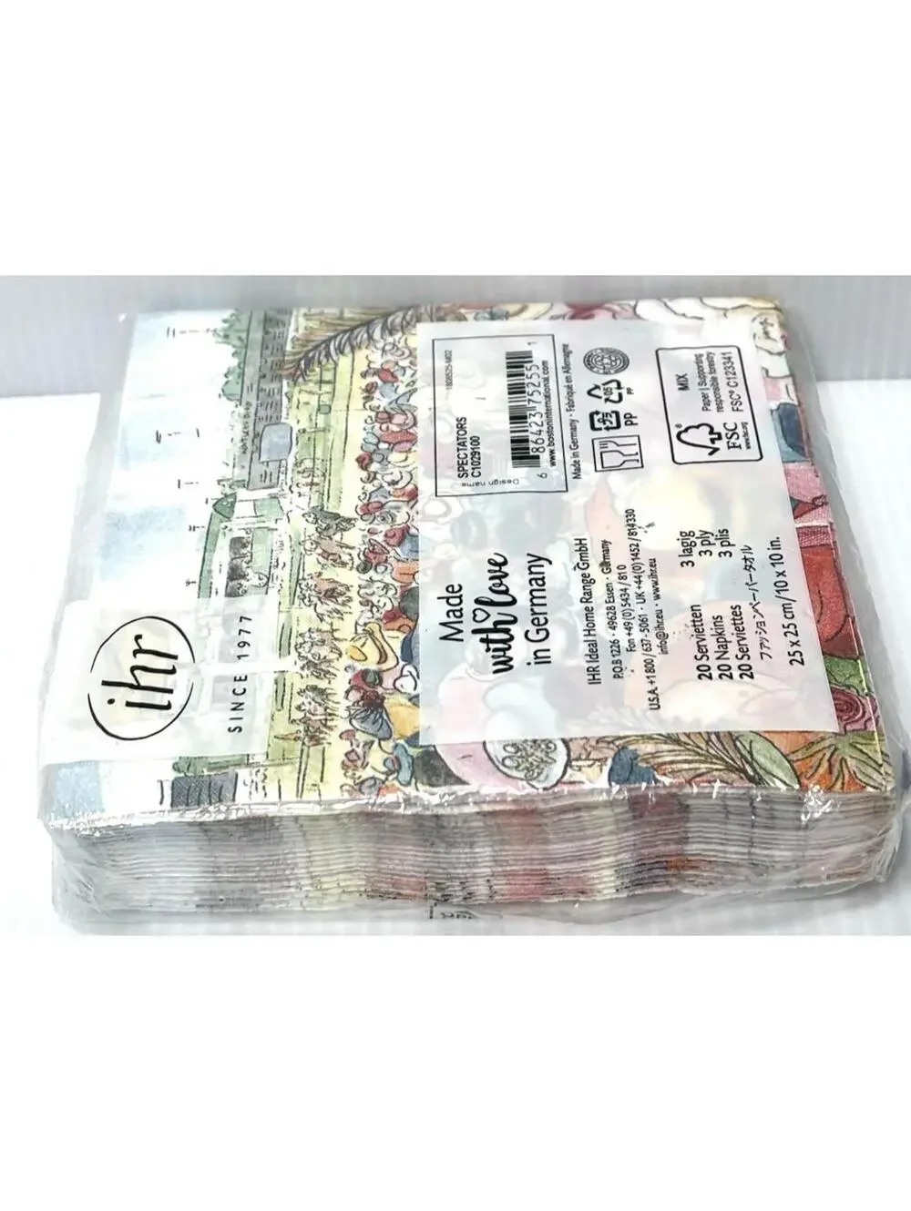 Kentucky Derby Horse Race Dessert Napkins 3-Ply Party Tableware Spectator Decor